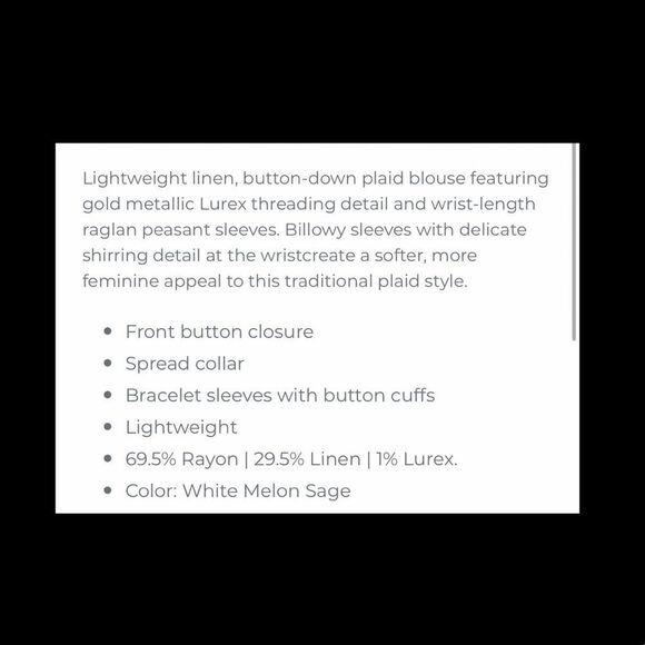 RAILS Natalie Linen Blend Plaid Shirt. - Picture 4 of 8